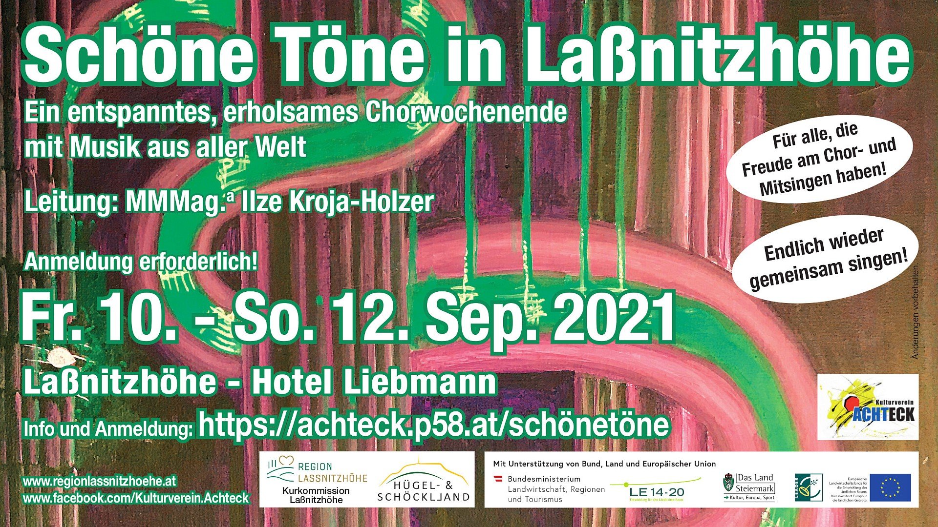 Schöne Töne in Laßnitzhöhe 2021 - Chorwochenende